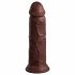 King Cock Elite 8 - dildo realist cu ventuză (20 cm) - maro 