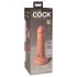 Elite Cock 6 - vibrator realist cu ventuză (15cm) - natural 