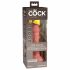 Elite Cock 6 - vibrator realist cu ventuză (15cm) - natural 