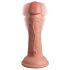 Elite Cock 6 - vibrator realist cu ventuză (15cm) - natural 