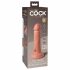 King Cock Elite 6 - vibrator realist cu ventuză 15cm (natur închis) 