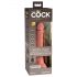 Elite Cock 7 - vibrator cu ventuză și radio, 18cm - natural 