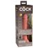 Elite Cock 7 - vibrator cu ventuză și radio, 18cm - natural 