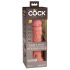 Elite Cock 8 - vibrator realist cu ventuză (20cm) - natural 