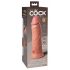 Elite Cock 8 - vibrator realist cu ventuză (20cm) - natural 