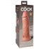 Elite Cock 8 - vibrator realist cu ventuză (20cm) - natural 