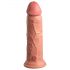 Elite Cock 8 - vibrator realist cu ventuză (20cm) - natural 