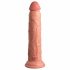 King Cock Elite 9 - vibrator cu ventuză 23cm - natural