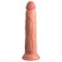 King Cock Elite 9 - vibrator cu ventuză 23cm - natural