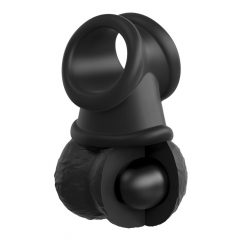   King Cock Elite Crown Jewels - Pendent testicular, atașamentul penisului (negru)