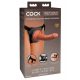 Elite Cock Comfy - dildo cu ham (natur închis) 