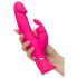 Vibrator Happyrabbit Dual Density rezistent la apă cu stimulator clitoridian (roz) 