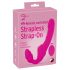 Strap-On fără bretele - vibrator cu fixare (roz)