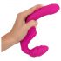 Strap-On fără bretele - vibrator cu fixare (roz)