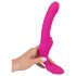 Strap-On fără bretele - vibrator cu fixare (roz)