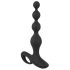 Vibrator anal cu perle, rezistent la apă, fără fir, Black Velvet (negru) 