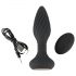 ANOS - vibrator anal cu perle rotative (negru)