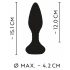 ANOS - vibrator anal cu perle rotative (negru)