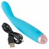 Vibrator rezistent la apă pentru punctul G, Cuties Mini, cu acumulator (turcoaz) 