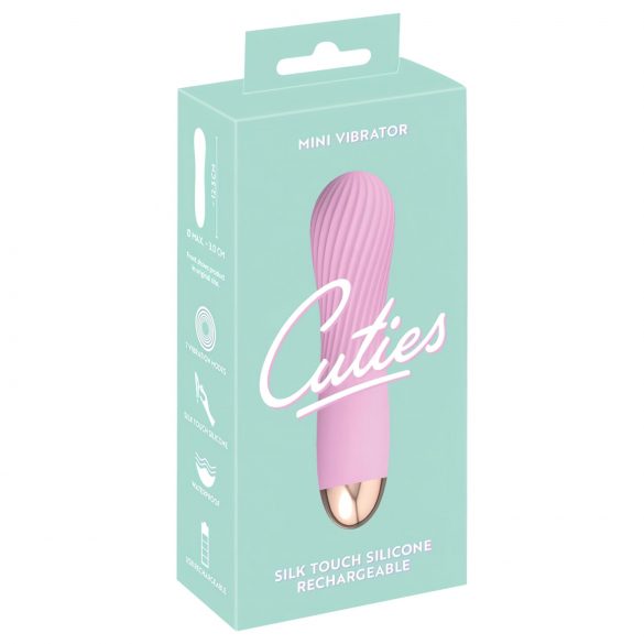 Cuties Mini - vibrator spiralat, rezistent la apă, cu acumulator (roz) 