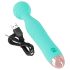 Cuties Mini Wand - vibrator mic, reîncărcabil, waterproof, pentru masaj (verde)