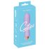 Vibrator mini Cuties - reincarcabil, rezistent la apă, cu grilaj (mov) 