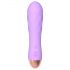 Vibrator mini Cuties - reincarcabil, rezistent la apă, cu grilaj (mov) 