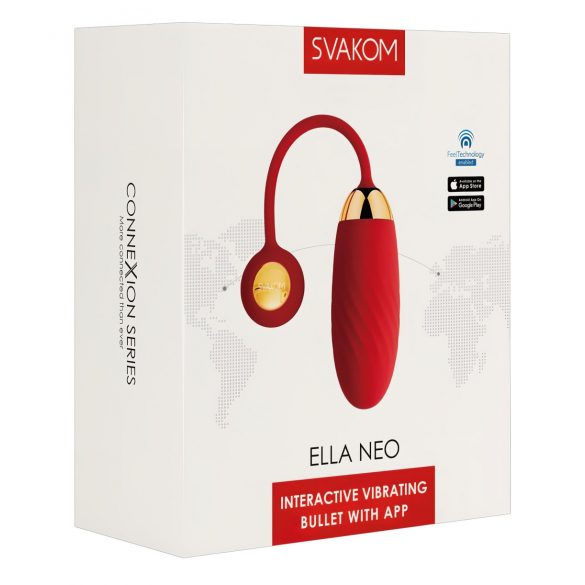 Svakom Ella Neo - ou vibrator inteligent (roșu) 