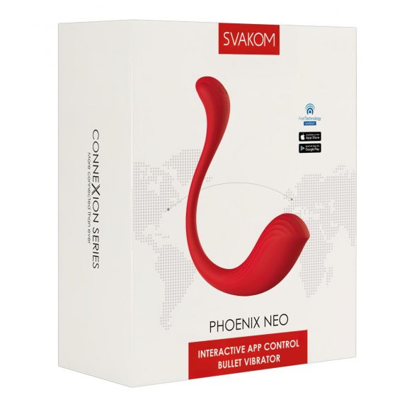 Svakom Phoenix Neo - ou vibrator inteligent (roșu) 