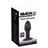 Vibrator anal din silicon Black Velvet Twist - cu acumulator (negru) 