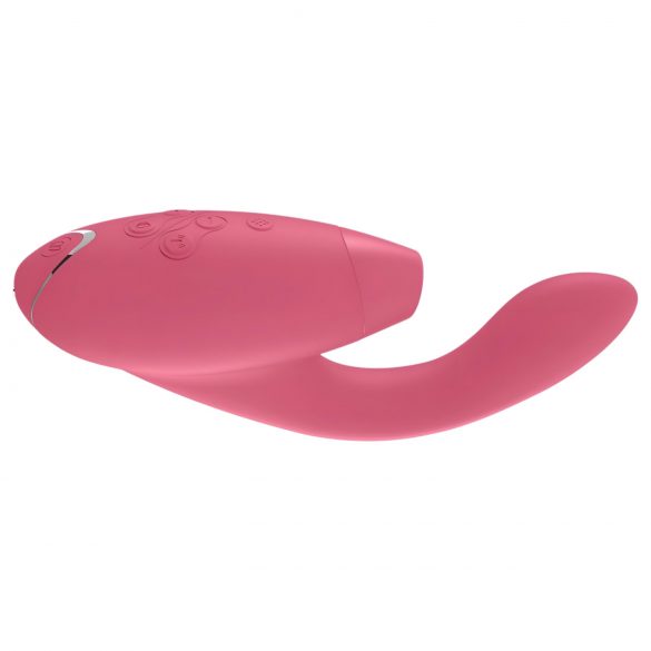 Womanizer Duo - vibrator rezistent la apă pentru punctul G și stimulator clitoridian (coral) 