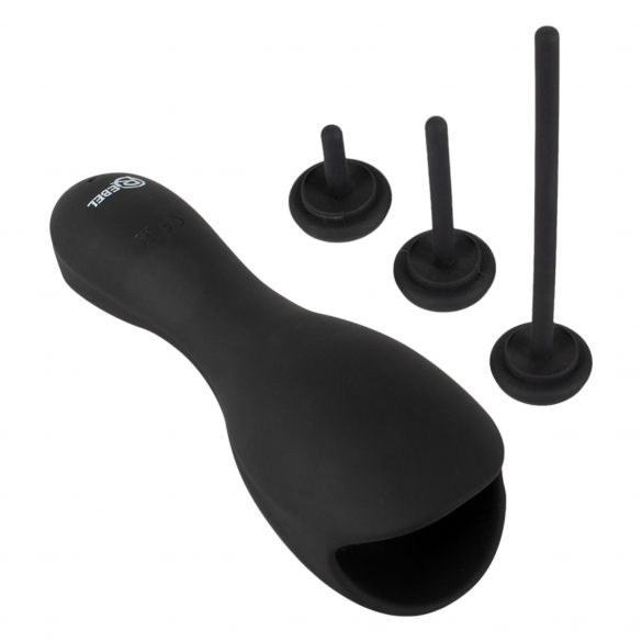 Vibrator pentru gland cu dilatator uretral Rebel (negru) 