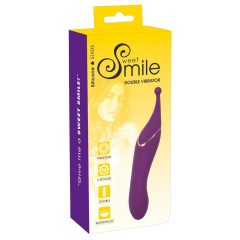   SMILE Double - vibrator clitoridian și vaginal reîncărcabil, 2 în 1 (mov)