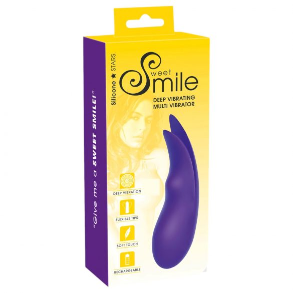 Vibrator clitoridian extra puternic, cu acumulator SMILE Multi (mov) 