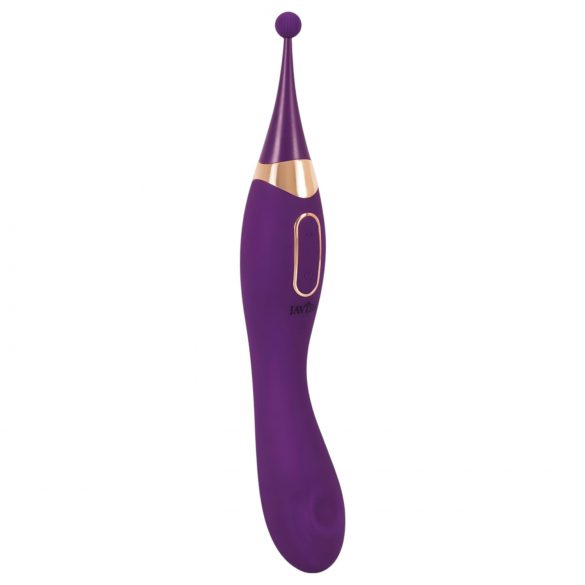 Javida - Set 2în1 stimulator clitoridian cu acumulator și vibrator (mov)