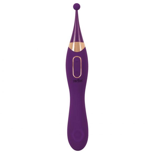 Javida - Set 2în1 cu stimulatoare clitoridiană și vibrator cu acumulator (mov)