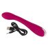 Vibrator pentru punctul G - SMILE, cu acumulator, striat (mov) 