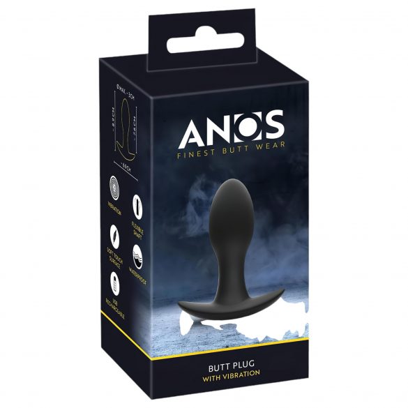 Vibrator de prostată rezistent la apă, cu acumulator ANOS (negru) 