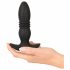 Vibrator anal cu telecomandă ANOS (negru) 