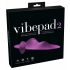 VibePad 2 - vibrator cu radio și baterie, formă de pernă (mov) 