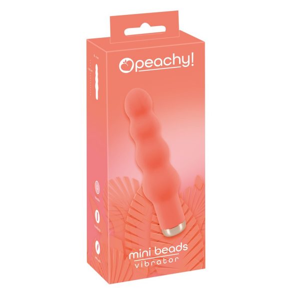 You2Toys peachy! mini mărgele - vibrator cu acumulator și mărgele (piersică) 