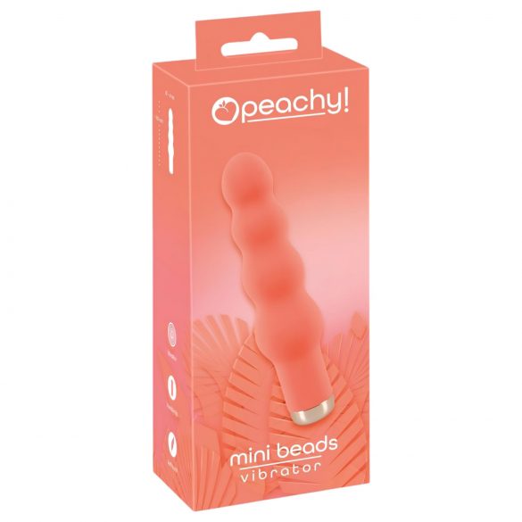 You2Toys peachy! mini beads - vibrator cu mărgele (piersică)