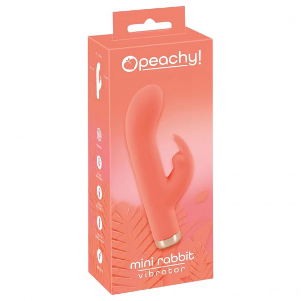 You2Toys peachy! mini rabbit - vibrator reîncărcabil, cu urechi de iepure (piersică) 