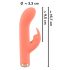 You2Toys peachy! mini rabbit - vibrator reîncărcabil, cu urechi de iepure (piersică) 