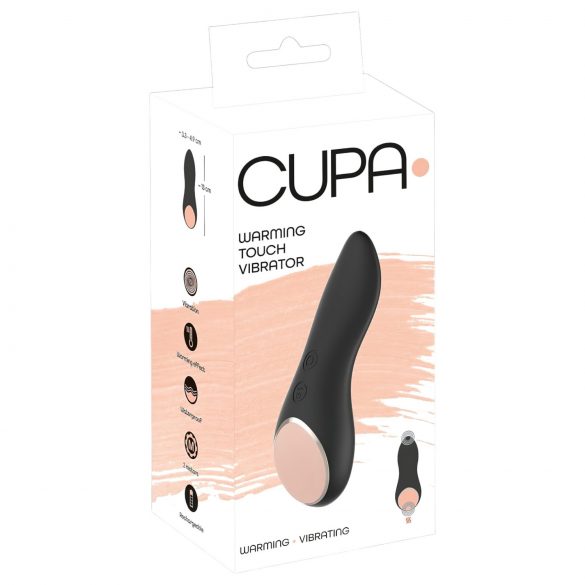 You2Toys CUPA - vibrator clitoridian încălzit cu acumulator (negru) 