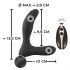 ANOS RC - vibrator pentru prostată cu acumulator și telecomandă (negru)