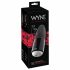 WYNE 02 - masturbator cu acumulator, vibratii si suptie (negru-alb) 