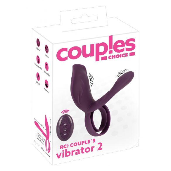 Alegerea Cuplurilor - inel vibratoare cu radio și acumulator (mov)