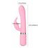 Vibrator Pillow Talk Lively - cu acumulator și braț pentru clitoris (roz) 