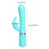 Vibrator cu acumulator Pillow Talk Lively - pentru clitoris, turcoaz 